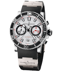 Ulysse Nardin Maxi Marine Diver  Chronograph Automatic Men's Watch, Stainless Steel, Silver Dial, 8003-102-3/916
