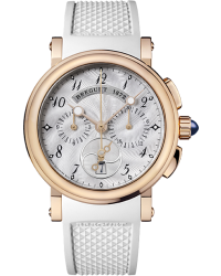 Breguet Marine  Chronograph Automatic Women's Watch, 18K Rose Gold, Silver Dial, 8827BR/52/586