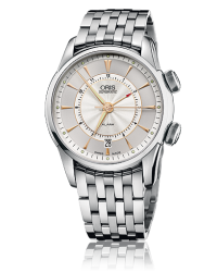 Oris Artelier  Automatic Men's Watch, Stainless Steel, Silver Dial, 908-7607-4051-Set-MB
