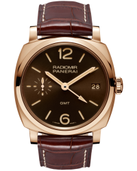 Panerai Radiomir 1940  Mechanical Men's Watch, 18K Rose Gold, Brown Dial, PAM00570