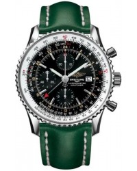 Breitling Navitimer World  Automatic Men's Watch, Stainless Steel, Black Dial, A2432212.B726.190X