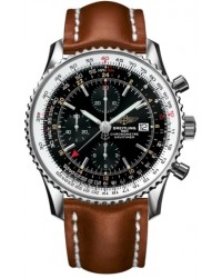 Breitling Navitimer World  Automatic Men's Watch, Stainless Steel, Black Dial, A2432212.B726.440X