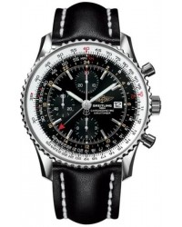 Breitling Navitimer World  Automatic Men's Watch, Stainless Steel, Black Dial, A2432212.B726.442X