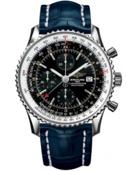 Breitling Navitimer World  Automatic Men's Watch, Stainless Steel, Black Dial, A2432212.B726.746P
