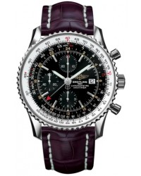 Breitling Navitimer World  Automatic Men's Watch, Stainless Steel, Black Dial, A2432212.B726.751P