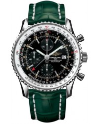 Breitling Navitimer World  Automatic Men's Watch, Stainless Steel, Black Dial, A2432212.B726.752P