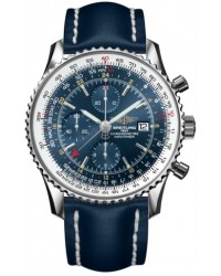 Breitling Navitimer World  Automatic Men's Watch, Stainless Steel, Blue Dial, A2432212.C651.102X