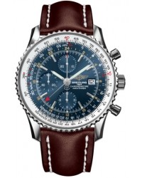 Breitling Navitimer World  Automatic Men's Watch, Stainless Steel, Blue Dial, A2432212.C651.443X