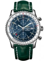 Breitling Navitimer World  Automatic Men's Watch, Stainless Steel, Blue Dial, A2432212.C651.753P
