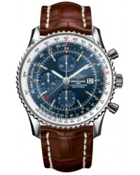 Breitling Navitimer World  Automatic Men's Watch, Stainless Steel, Blue Dial, A2432212.C651.755P