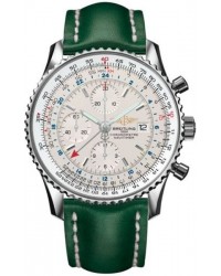 Breitling Navitimer World  Automatic Men's Watch, Stainless Steel, White Dial, A2432212.G571.190X