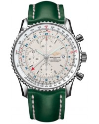 Breitling Navitimer World  Automatic Men's Watch, Stainless Steel, White Dial, A2432212.G571.192X