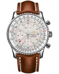 Breitling Navitimer World  Automatic Men's Watch, Stainless Steel, White Dial, A2432212.G571.440X