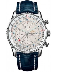 Breitling Navitimer World  Automatic Men's Watch, Stainless Steel, White Dial, A2432212.G571.746P