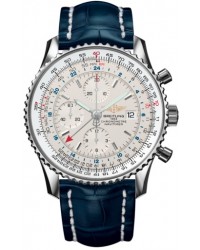 Breitling Navitimer World  Automatic Men's Watch, Stainless Steel, White Dial, A2432212.G571.747P