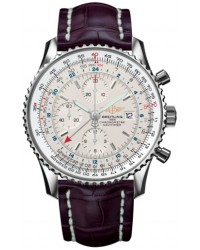 Breitling Navitimer World  Automatic Men's Watch, Stainless Steel, White Dial, A2432212.G571.750P