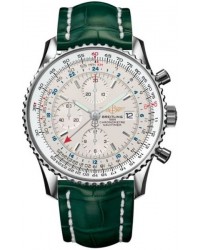 Breitling Navitimer World  Automatic Men's Watch, Stainless Steel, White Dial, A2432212.G571.752P