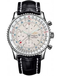 Breitling Navitimer World  Automatic Men's Watch, Stainless Steel, White Dial, A2432212.G571.760P