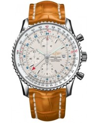 Breitling Navitimer World  Automatic Men's Watch, Stainless Steel, White Dial, A2432212.G571.897P