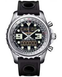 Breitling Chronospace  Quartz Men's Watch, Stainless Steel, Black Dial, A7836534.BA26.201S