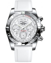 Breitling Chronomat 41  Automatic Men's Watch, Stainless Steel, White Dial, AB014012.A747.147S