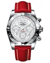 Breitling Chronomat 41  Automatic Men's Watch, Stainless Steel, White Dial, AB014012.A747.219X