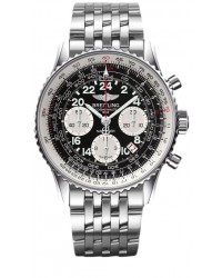 Breitling Navitimer Cosmonaute  Chronograph Automatic Men's Watch, Stainless Steel, Black Dial, AB021012.BB59.443A