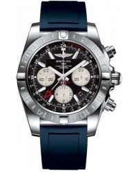 Breitling Chronomat 44 GMT  Automatic Men's Watch, Stainless Steel, Black Dial, AB042011.BB56.143S