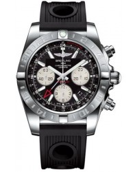 Breitling Chronomat 44 GMT  Automatic Men's Watch, Stainless Steel, Black Dial, AB042011.BB56.200S