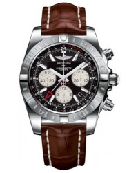 Breitling Chronomat 44 GMT  Automatic Men's Watch, Stainless Steel, Black Dial, AB042011.BB56.737P