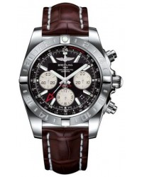 Breitling Chronomat 44 GMT  Automatic Men's Watch, Stainless Steel, Black Dial, AB042011.BB56.740P