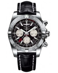 Breitling Chronomat 44 GMT  Automatic Men's Watch, Stainless Steel, Black Dial, AB042011.BB56.743P