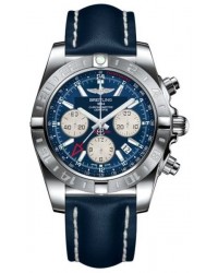 Breitling Chronomat 44 GMT  Automatic Men's Watch, Stainless Steel, Blue Dial, AB042011.C851.112X