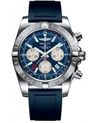 Breitling Chronomat 44 GMT  Automatic Men's Watch, Stainless Steel, Blue Dial, AB042011.C851.143S
