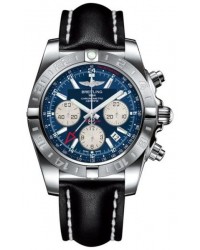 Breitling Chronomat 44 GMT  Automatic Men's Watch, Stainless Steel, Blue Dial, AB042011.C851.435X