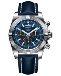 Breitling Chronomat 44 GMT  Automatic Men's Watch, Stainless Steel, Blue Dial, AB042011.C852.105X