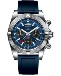 Breitling Chronomat 44 GMT  Automatic Men's Watch, Stainless Steel, Blue Dial, AB042011.C852.145S