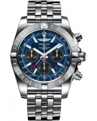 Breitling Chronomat 44 GMT  Automatic Men's Watch, Stainless Steel, Blue Dial, AB042011.C852.375A