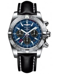 Breitling Chronomat 44 GMT  Automatic Men's Watch, Stainless Steel, Blue Dial, AB042011.C852.436X