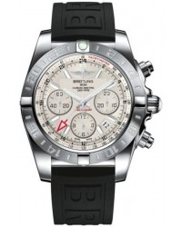 Breitling Chronomat 44 GMT  Automatic Men's Watch, Stainless Steel, Silver Dial, AB042011.G745.152S
