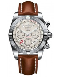 Breitling Chronomat 44 GMT  Automatic Men's Watch, Stainless Steel, Silver Dial, AB042011.G745.433X