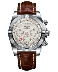 Breitling Chronomat 44 GMT  Automatic Men's Watch, Stainless Steel, Silver Dial, AB042011.G745.737P