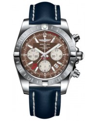 Breitling Chronomat 44 GMT  Automatic Men's Watch, Stainless Steel, Brown Dial, AB042011.Q589.112X