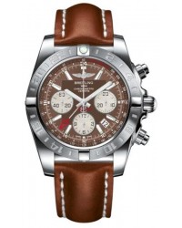 Breitling Chronomat 44 GMT  Automatic Men's Watch, Stainless Steel, Brown Dial, AB042011.Q589.434X