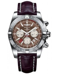 Breitling Chronomat 44 GMT  Automatic Men's Watch, Stainless Steel, Brown Dial, AB042011.Q589.736P
