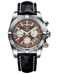 Breitling Chronomat 44 GMT  Automatic Men's Watch, Stainless Steel, Brown Dial, AB042011.Q589.743P