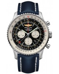 Breitling Navitimer GMT  Automatic Men's Watch, Stainless Steel, Black Dial, AB044121.BD24.102X