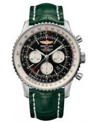 Breitling Navitimer GMT  Automatic Men's Watch, Stainless Steel, Black Dial, AB044121.BD24.752P