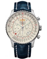 Breitling Navitimer GMT  Automatic Men's Watch, Stainless Steel, Silver Dial, AB044121.G783.747P