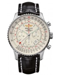 Breitling Navitimer GMT  Automatic Men's Watch, Stainless Steel, Silver Dial, AB044121.G783.760P
